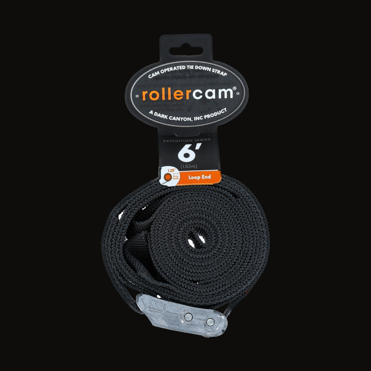 Rollercam 1.25" Cam Strap, Loop End, 6 ft