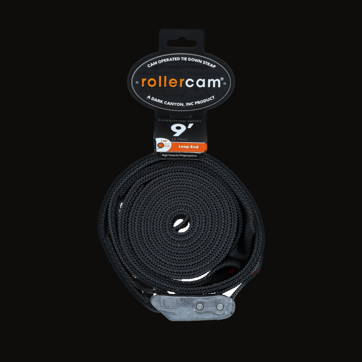 Rollercam 1.25" Cam Strap, Loop End, 9 ft