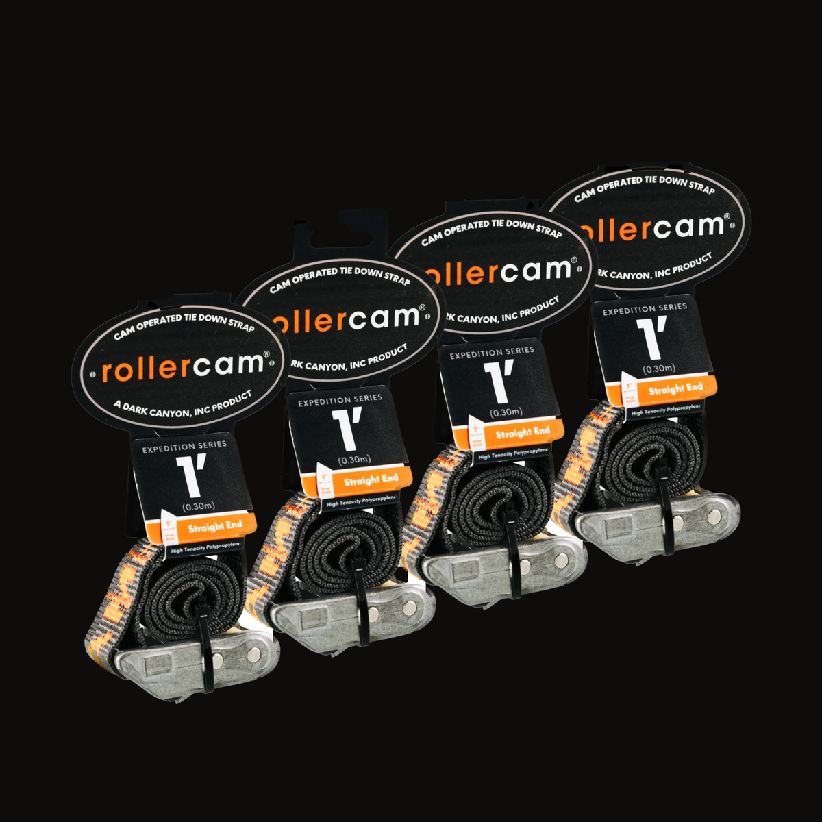 Rollercam 1" Cam Strap, Straight End in Expedition Grey