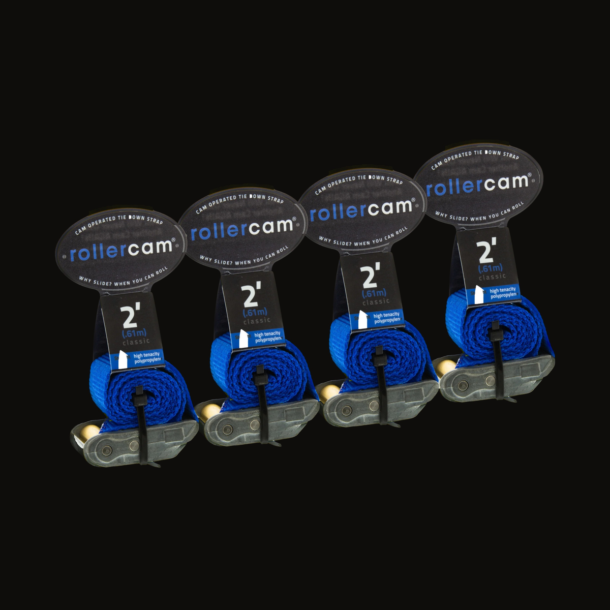 Rollercam 1" Cam Strap, Straight End in Classic Blue, view 29