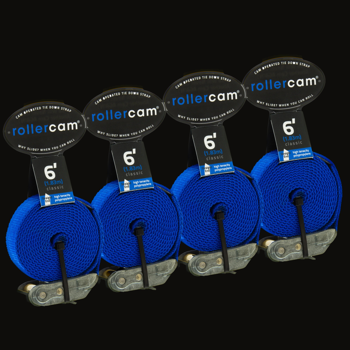 Rollercam 1" Cam Strap, Straight End in Classic Blue, view 32
