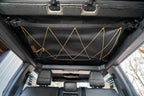 The Bronco attic from below, laced flat to the hardtop
