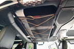 The JLU attic from the side, strapped to the roll bar