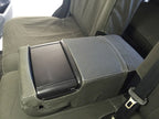 Escape Gear canvas seat covers, Land Cruiser 200 Series (2016 to 2021), dark fold-down armrest cover with cup holders