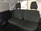 Escape Gear canvas seat covers, Land Cruiser 200 Series (2007 to 2015), dark third row seats from the cargo area