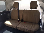 Escape Gear canvas seat covers, Land Cruiser 200 Series (2007 to 2015), Light Khaki third row seats from the cargo area