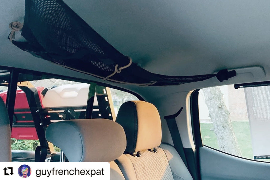 The Tacoma attic from the rear seat, customer photo