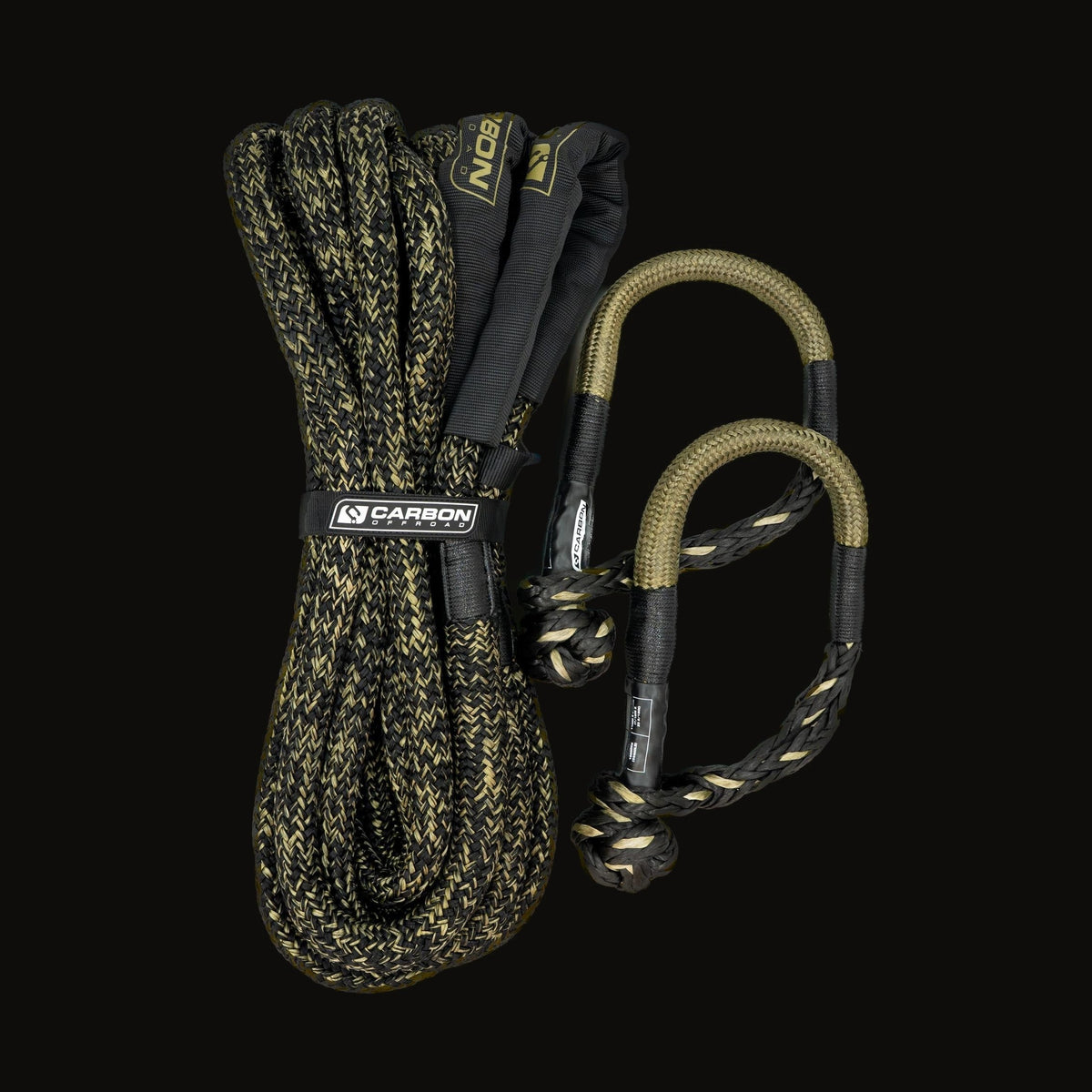 Carbon TAC Kinetic Recovery Rope Kit with Soft Shackles