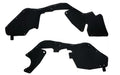 Pair of Ark rubber splash guards for the Land Cruiser HDJ80, driver and passenger, on white