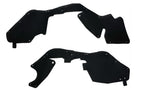 Pair of Ark rubber splash guards for the Land Cruiser HDJ80, driver and passenger, on white