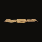 Escape Gear canvas dash cover in Light Khaki, flat on white, a different cut with a large centre pouch