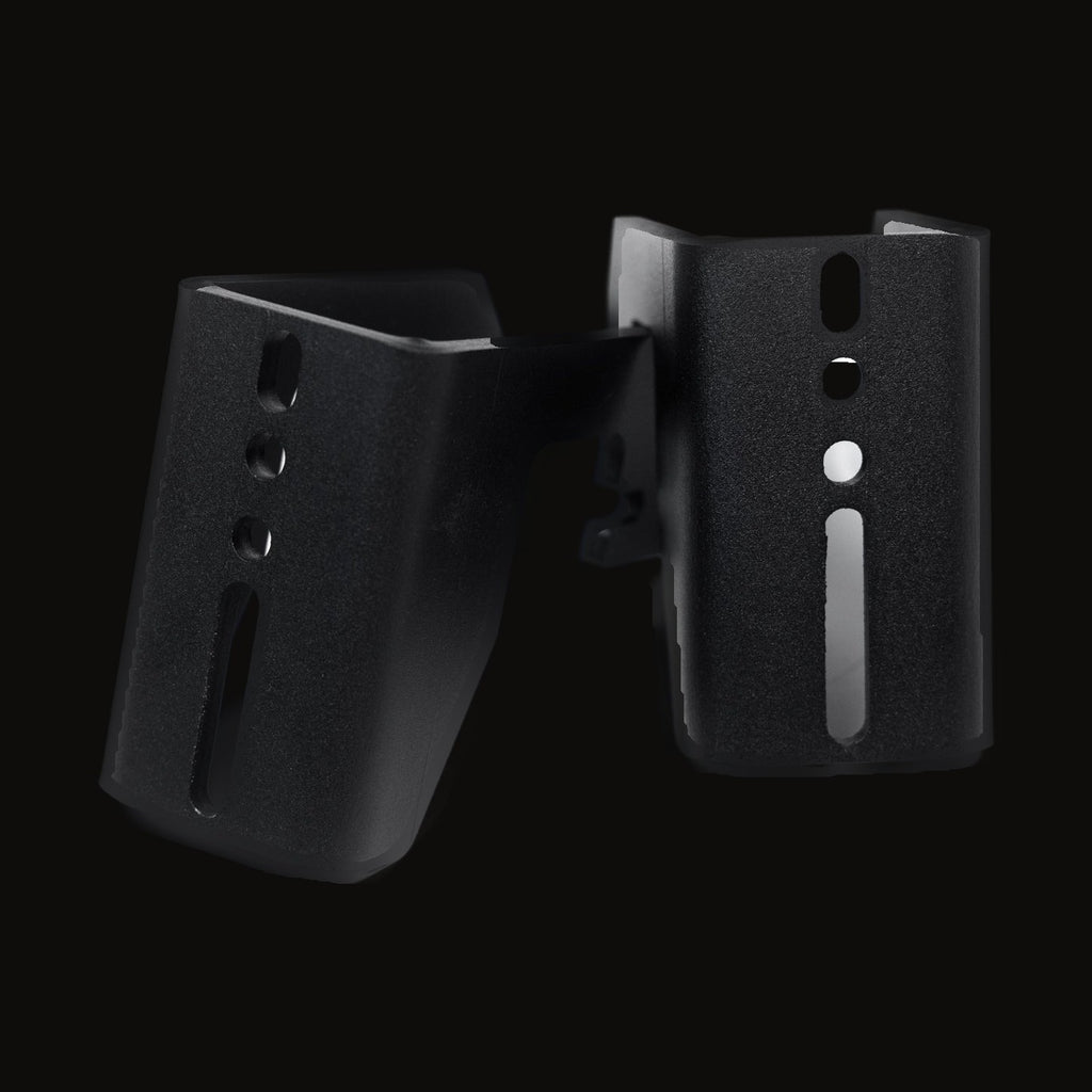 Pair of Sherpa awning mounts, black powder coat