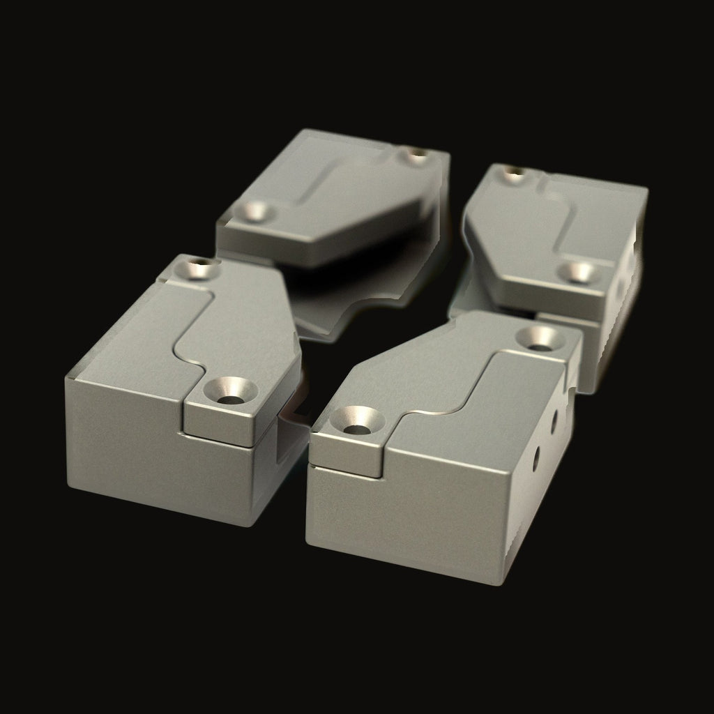 Four gray anodized Sherpa Starlink Mini flush mounts
