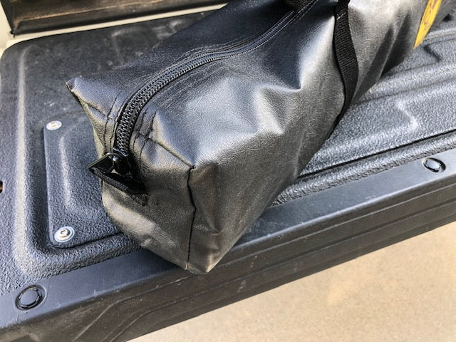 Eezi-Awn K9 Fold A Chair, close-up of the carry bag's zipped end