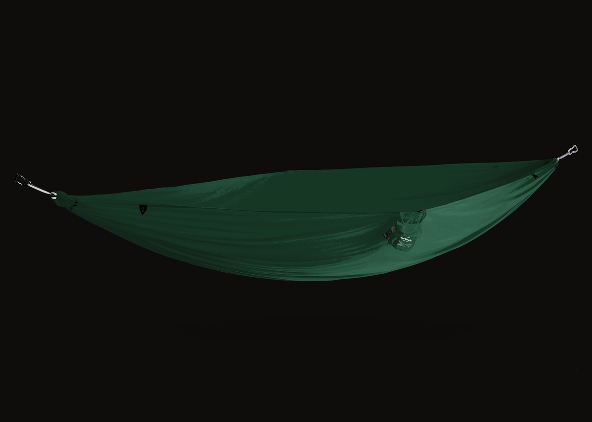 Roo Single hammock in Pine green