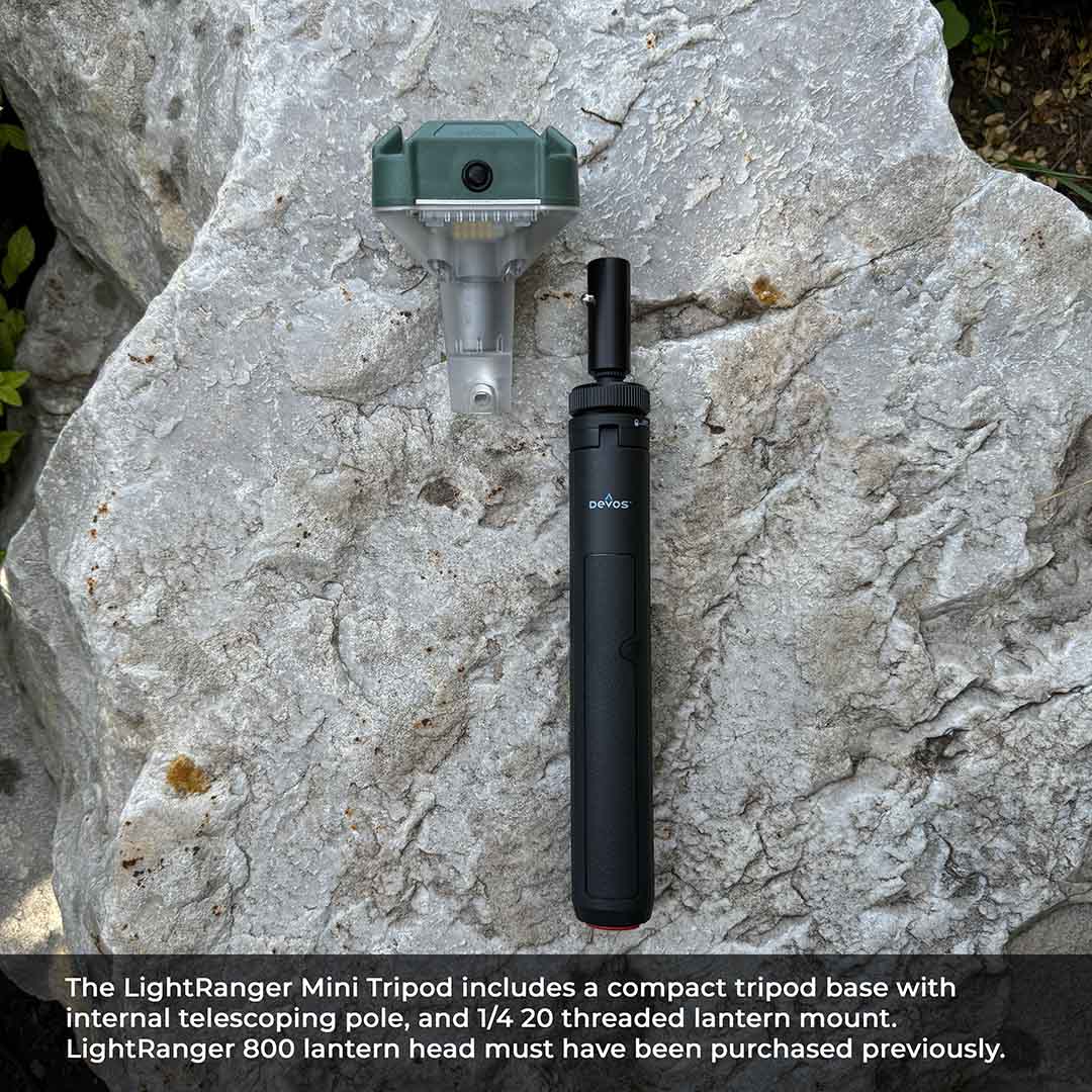 The 800 fitting of the mini tripod, lantern sold separately