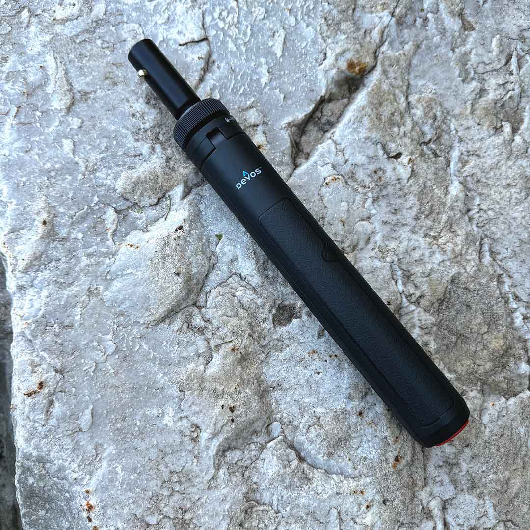 The mini tripod with a LightRanger lantern head connected