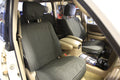 Escape Gear canvas seat covers, Land Cruiser 100 Series, Grey front seats through the open door