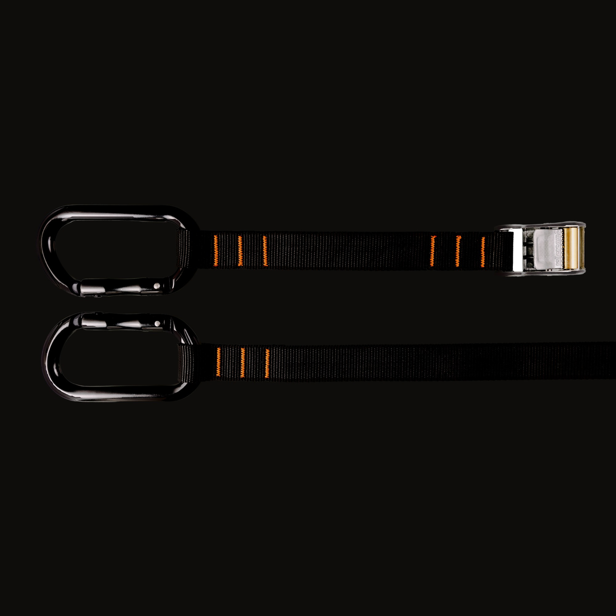 Rollercam 1" Cam Strap, Carabiner End in Black