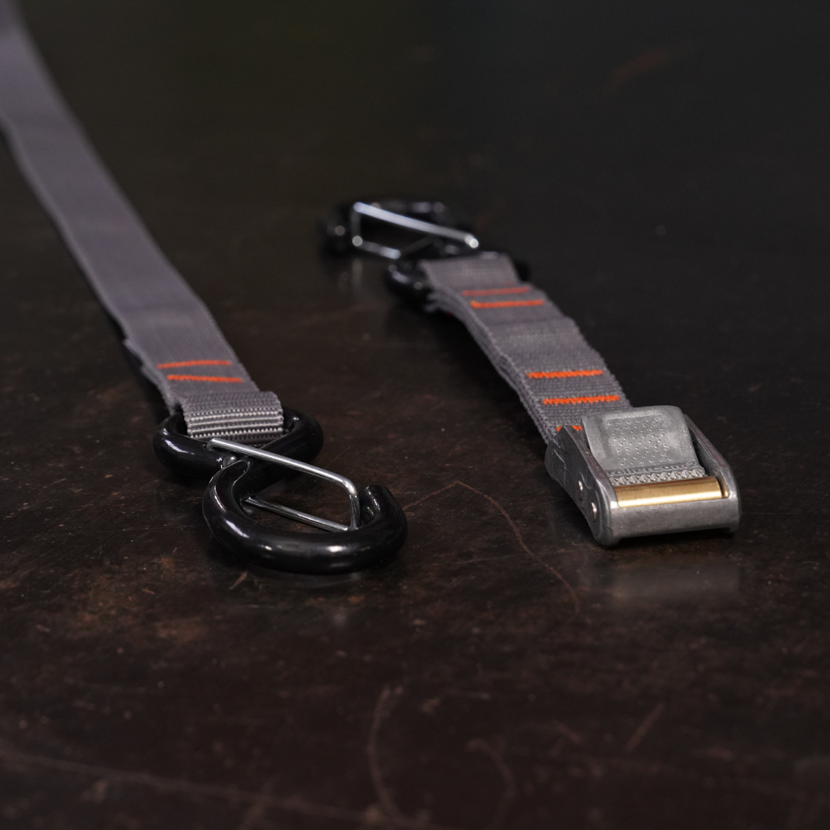 Rollercam 1" Cam Strap, Hook End in Graphite, view 2