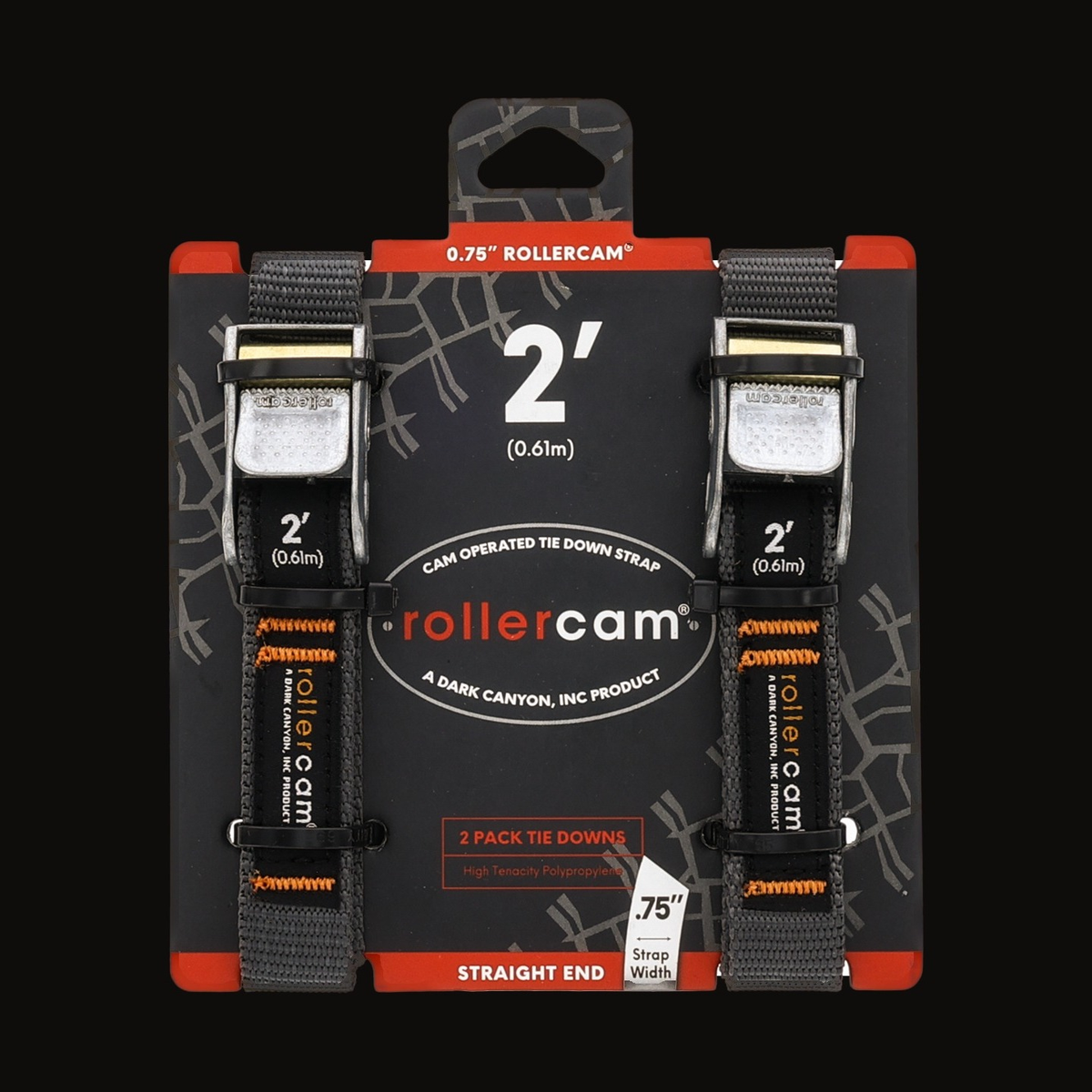 Rollercam 0.75" Cam Strap, Straight End, 2 ft