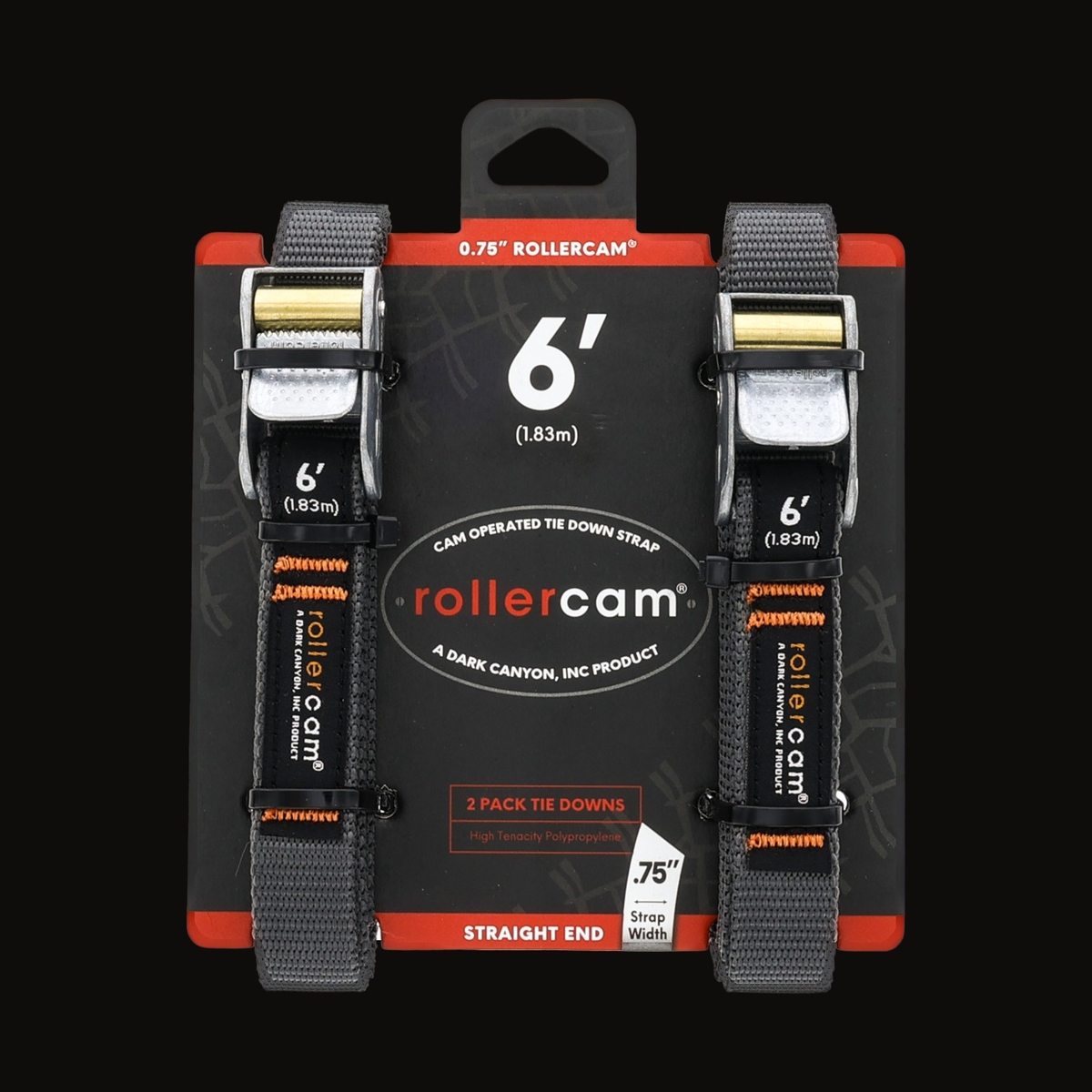 Rollercam 0.75" Cam Strap, Straight End, 6 ft
