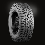 Baja Boss A/T in 285/70R17 on a dark alloy wheel, three-quarter view