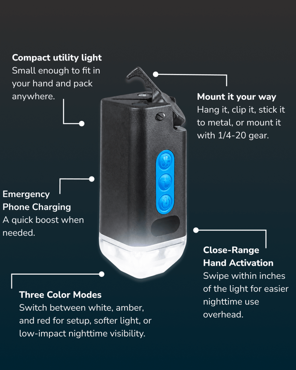 The LightRanger 500 as a grab-and-go camp light