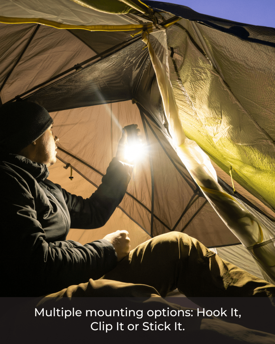 The LightRanger 500 hung and clipped, showing its mounting options