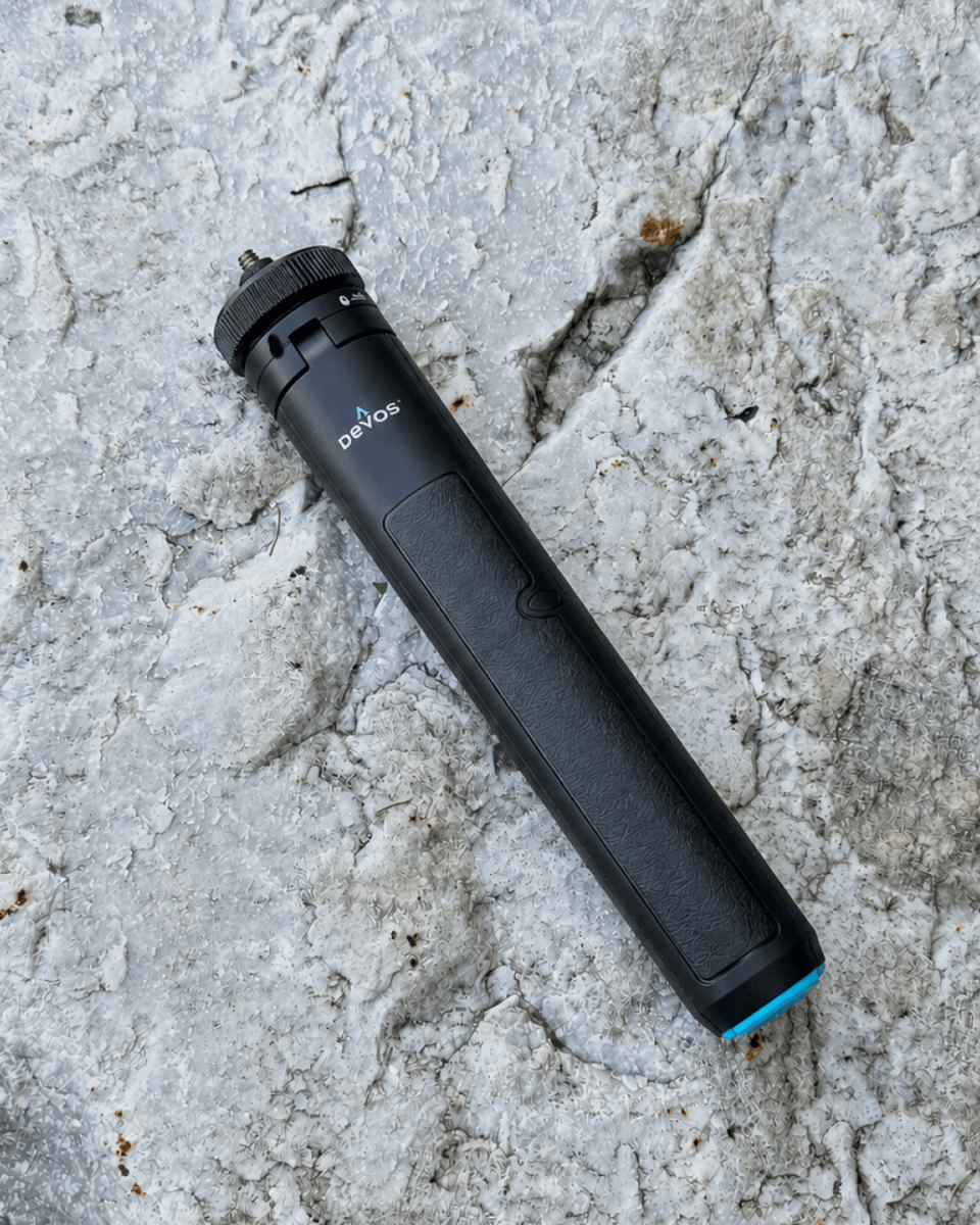 Devos LightRanger mini tripod with a lantern head fitted
