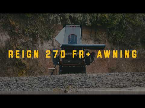Roaming Lost review of the Reign 270 FR+ Awning: mounting, deploying it single-handed, the legs and the arm LEDs