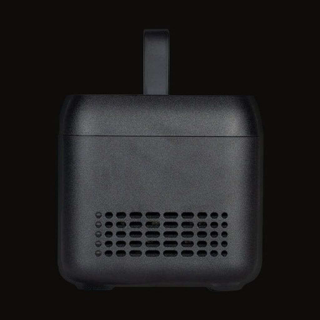 Side of the 300W power station with the carry handle raised