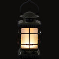 The speaker lantern lit in warm white at 2700K