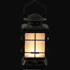 The speaker lantern lit in warm white at 2700K