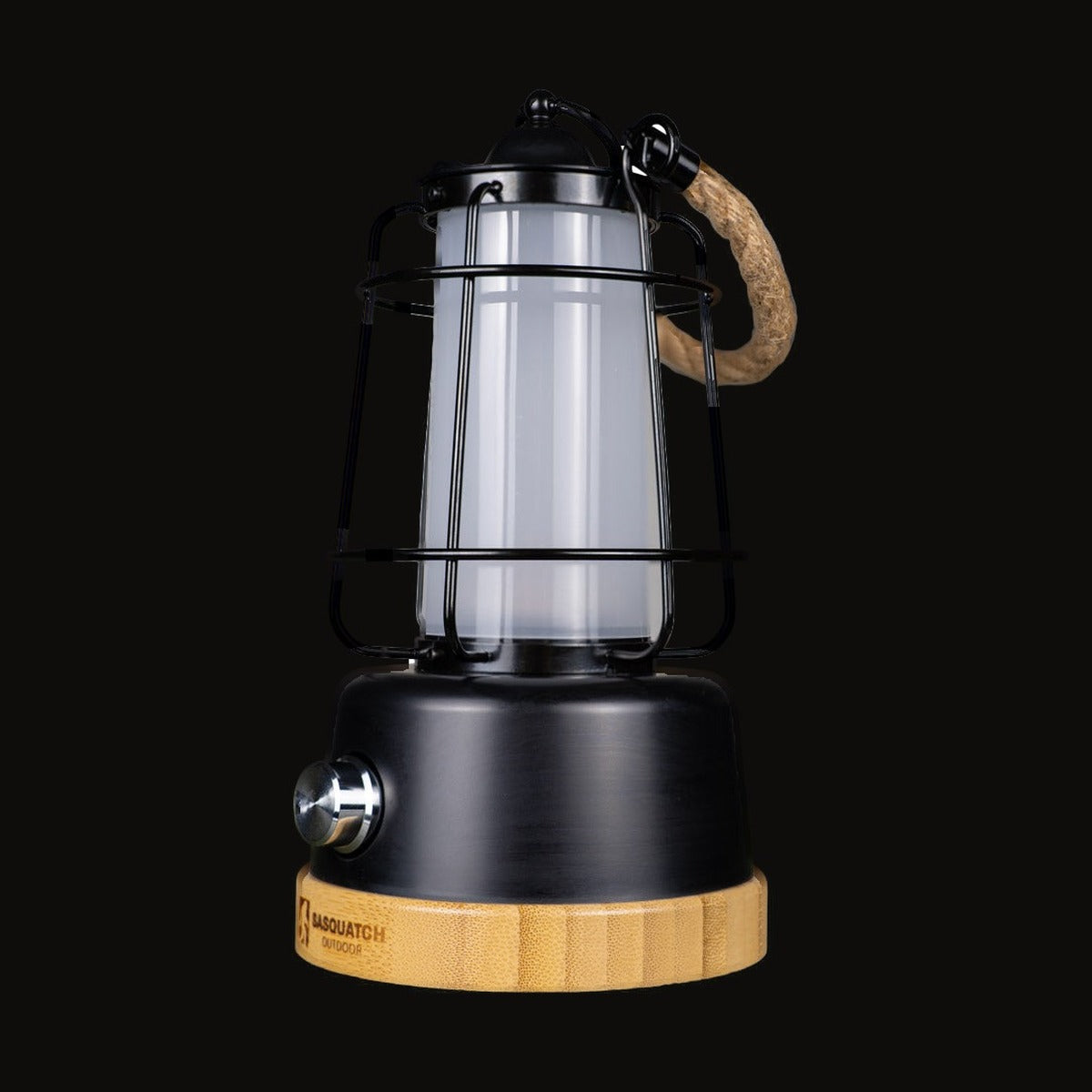 The rope lantern at an angle, switched off