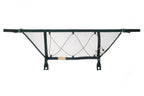 The Tacoma attic laid flat: a long, shallow mesh panel with webbing straps